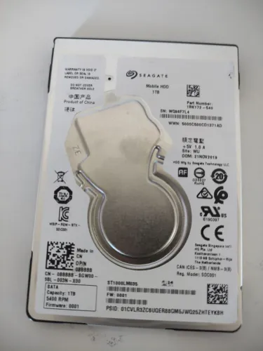 HD Seagate slim de notebook 1 tb novo
