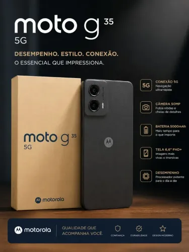 MOTOROLA MOTO G35 5G - NOVO E LACRADO! ?