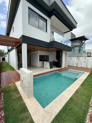 GRANDE OPORTUNIDADE, LINDA CASA DE ALTO PADRAO NO COND. DAMHA, ARAÇAGI, PISCINA, 4 SUITES,