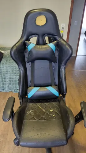 Cadeira Gamer reclinável + almofadas
