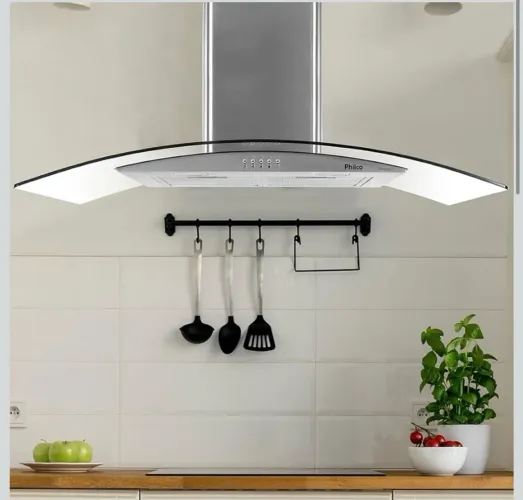 Coifa e Depurador Philco Pco90g Glass 220v 220v Montagem na parede