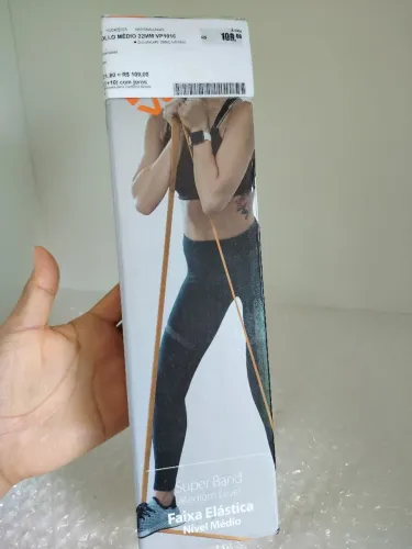 Faixa elástica, média. 