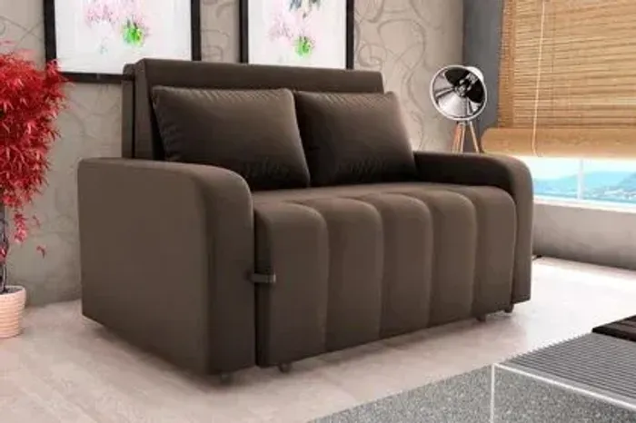 Sofá Cama Veludo 1,38m - Oferta!!