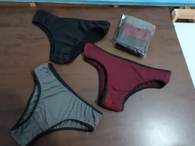 3 Calcinhas básicas microfibra com viés