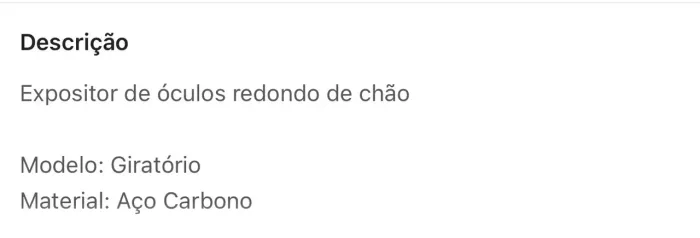 Expositor giratório em grades