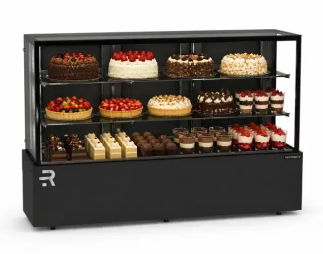 VITRINE REFRIGERADA VANGUARD TOP 1,80 M ALL BLACK CVTR1800 220V - REFRIMATE R$ 10199