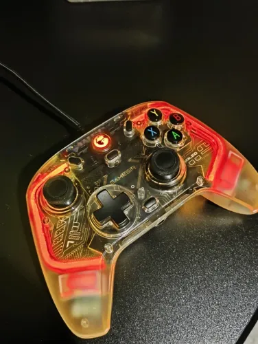 Controle gamesir RGB, Hall Efects T4 Kaleid Com fio