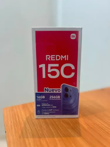 REDMI 15C 256GB 8RAM CHINA 50MP Preto NOVO LACRADO - Retire em loja física