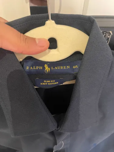 Camisa Ralph Lauren algodão Oxford tamanho G slim cor preta nunca usado na etiqueta