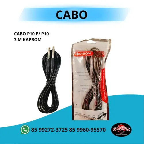 Cabo p10 p10 3 metros