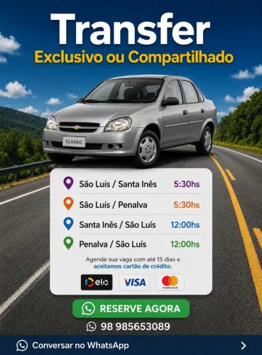 Viagens de Sao luis para santa ines e de sao luis para penalva