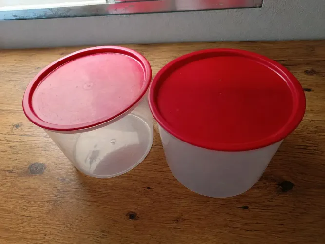 Kit Potes 4L com Tampa Pleion- Ideais para Arroz, Feijão e Massas