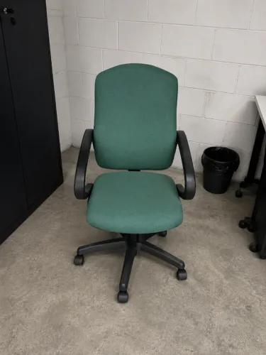 Cadeira Escritório Flex Verde Ergonômica Com Braços