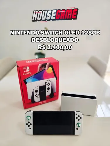 NINTENDO SWITCH OLED 128GB DESBLOQUEADO