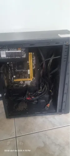 Placa mãe a320 biostar + gabinete + 4 fan