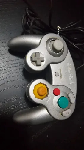Controle game cube original prata