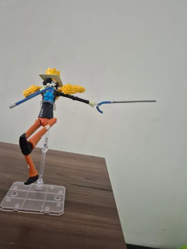 Brook anime heroes one piece - escala 1/12 (escala com sh figuarts)