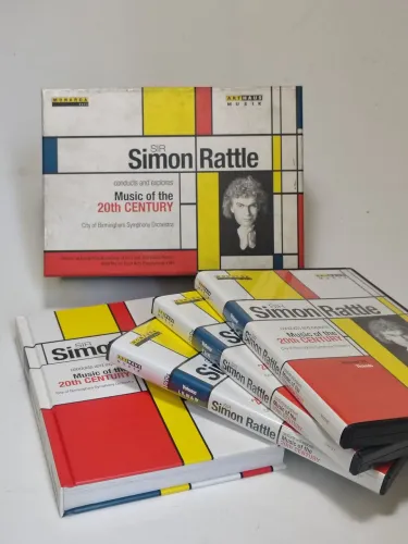 Antiga Box de Dvd's Sir Simon Rattle Com Livro Importado