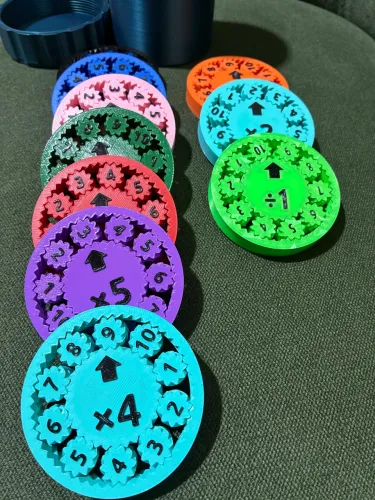 Spinners aprendizado de Tabuada