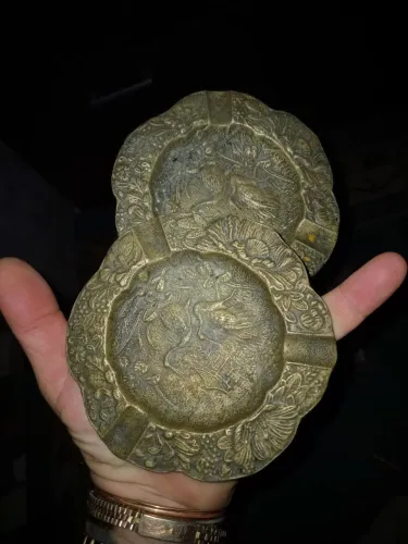 CINZEIRO DE BRONZE LEGÍTIMO ANTIGUIDADE ANOS 70 
