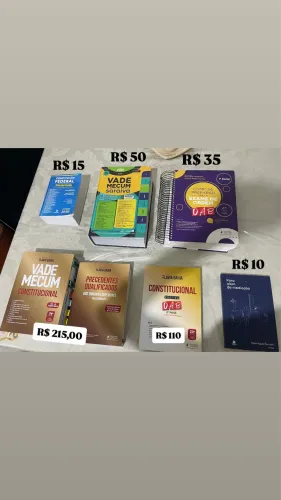 Livro jurídicos / OAB 1ª e 2ª Fase.