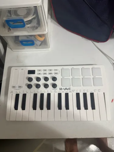 Teclado Controlador M-vave Smk-25 - Midi 25 Teclas