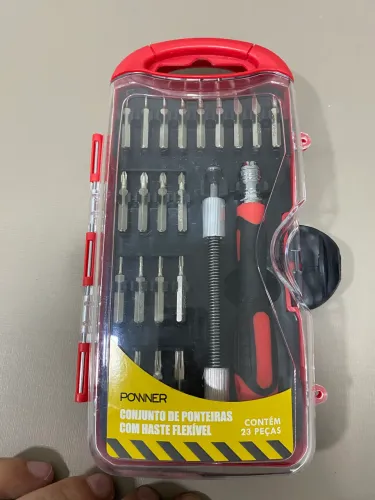 Conjunto de Ponteiras com Haste Flexível Powner