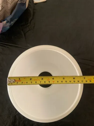 Cúpula de vidro para lustre antigo 