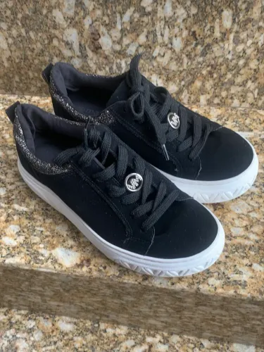 Tenis preto TAM 35 Via Marte Plataforma 