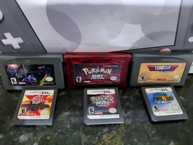 Kit 6 Cartuchos Originais Game Boy Advance e Nintendo DS - Perfeito p/ Revenda