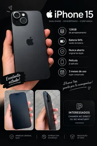 iphone 15 128gb Preto 