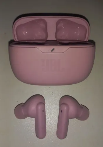 Fone JBL Bluetooth wave Beam (rosa)