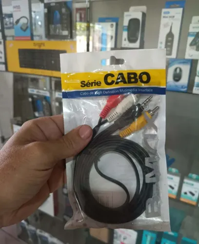 Cabo P3 x RCA (AV) 1.5 Metros