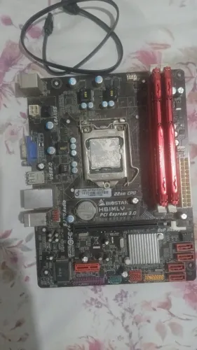 kit placa mãe + placa de video