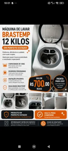 Vendo máquina de lavar