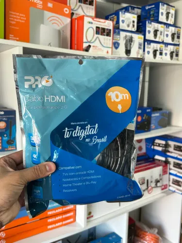 Cabo Hdmi de 10 Metros 2.0 Ultra HD 4K Ideal para Projetor