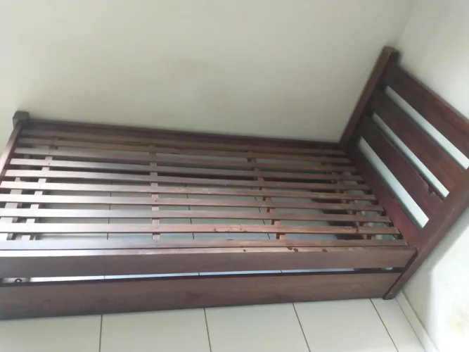 Cama de solteiro conjugada + móvel grátis