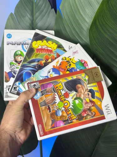 JOGOS DE WII + VOLANTE + CONTROLE