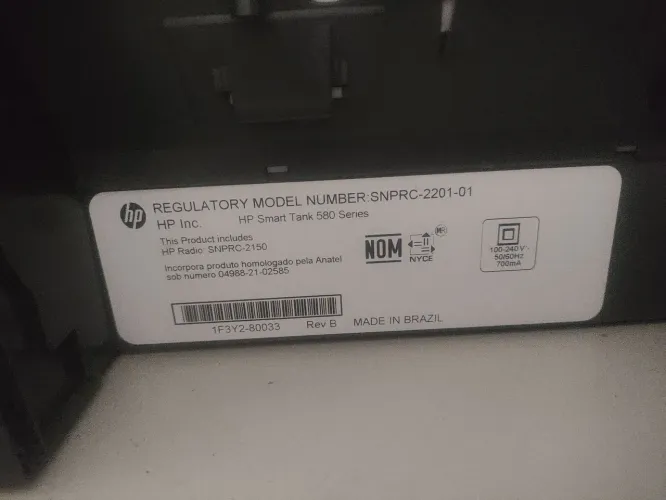 Vendo impressora HP smart tank 580 nova