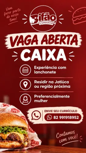 ESTAMOS PRECISANDO DE ATENDENTE/CAIXA