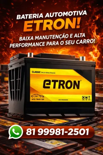 Bateria automotiva Etron 60AH - 12 meses de garantia- entrega rápida 