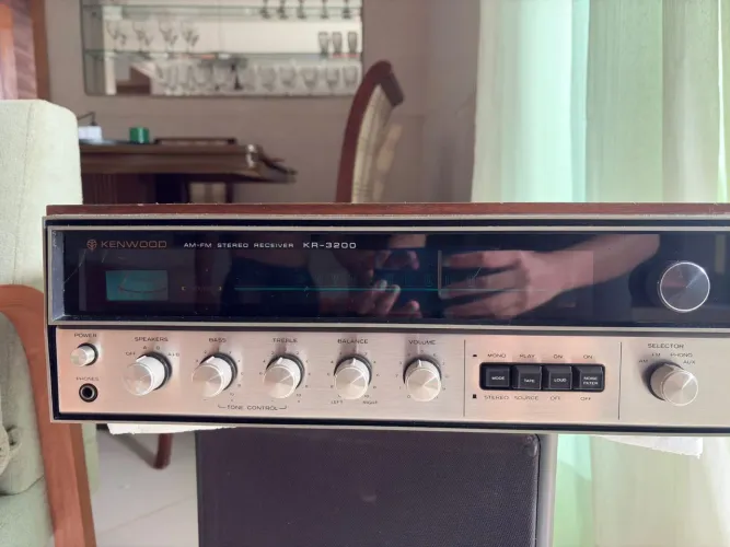 Receiver Kenwood KR 3200 funcionando perfeitamente as duas saídas/100% serigrafia 