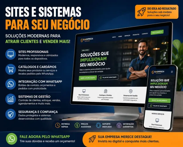 Criação de Sites e Sistemas para Pequenos Negócios