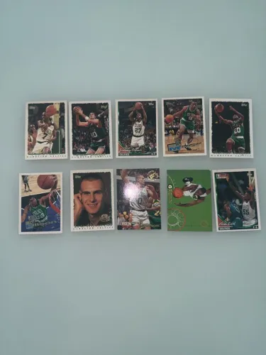 Lote 10 Topps Celtics Carta Colecionavel NBA