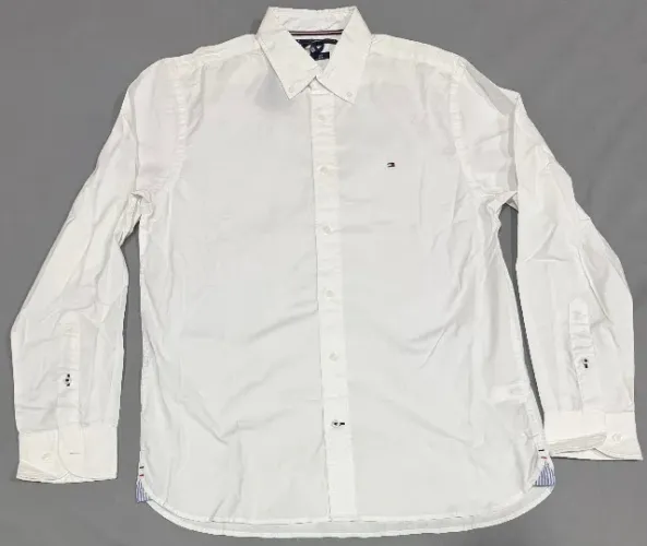 Camisa social Masculina Tommy Hilfiger branca tamanho M manga longa
