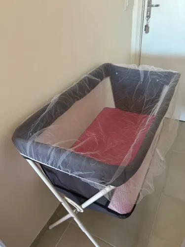 Berço para Criança Portátil para Bebê Co-Leito com Tela Mosqueteiro