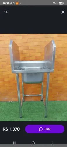 Pia industrial inox 304 qualidade