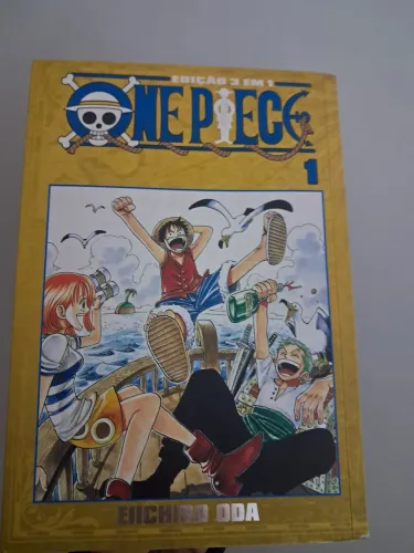 ONE PIECE VOLUME 1 (3 EM 1) Semi-novo!