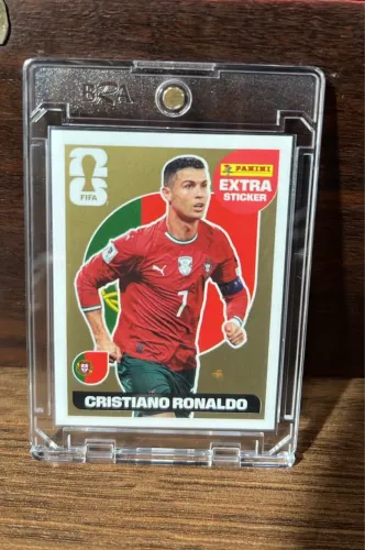 Figurinha legend extra sticker Cristiano Ronaldo Ouro