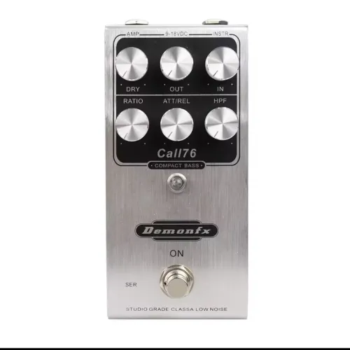 Pedal Demon Fx Call 76 compressor para baixo e guitarra.